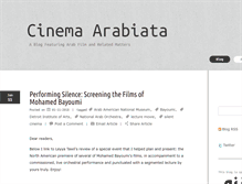 Tablet Screenshot of cinemaarabiata.com